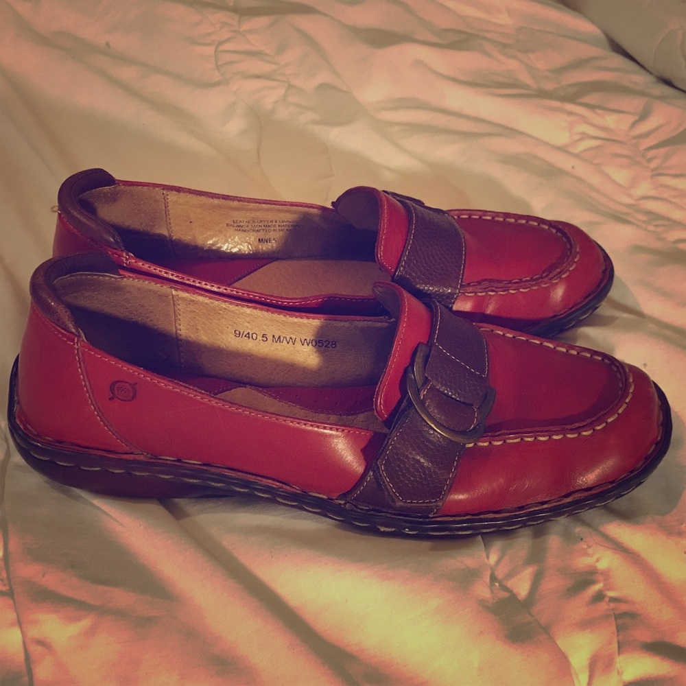Born Red Loafers